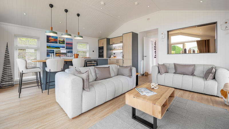 Lissett Homes Mjøsa Rooms Luxury Holiday Lodge Luxury Park Home Living Area
