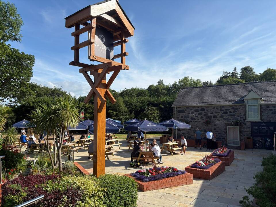 Swallows entrance sign